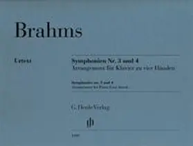 Pascall |  Johannes Brahms - Symphonien Nr. 3 und 4, Arrangement für Klavier zu vier Händen | Buch |  Sack Fachmedien
