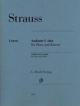 Strauss / Rahmer |  Andante C-dur für Horn und Klavier | Buch |  Sack Fachmedien