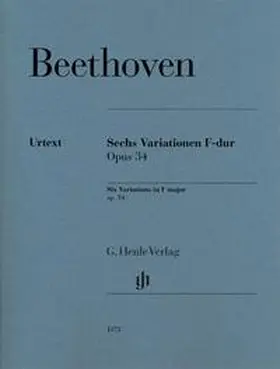  Ludwig van Beethoven - Sechs Variationen F-dur op. 34 | Buch |  Sack Fachmedien