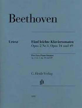 Beethoven / Gertsch / Perahia |  Fünf leichte Klaviersonaten op. 2 Nr. 1, op. 14 und op. 49 | Buch |  Sack Fachmedien