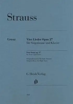 Oppermann |  Richard Strauss - Vier Lieder op. 27 | Buch |  Sack Fachmedien