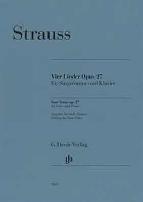 Oppermann | Richard Strauss - Vier Lieder op. 27 | Buch | 979-020181463-6 | sack.de