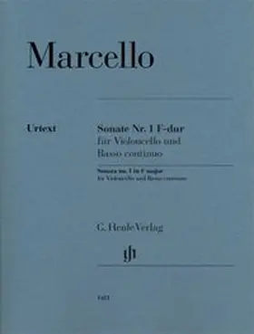  Benedetto Marcello - Sonate Nr. 1 F-dur für Violoncello und Basso continuo | Buch |  Sack Fachmedien