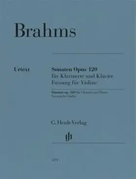  Johannes Brahms - Klarinettensonaten op. 120 | Buch |  Sack Fachmedien