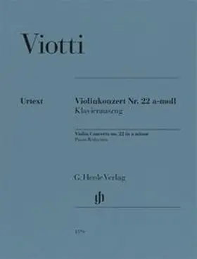  Giovanni Battista Viotti - Violinkonzert Nr. 22 a-moll | Buch |  Sack Fachmedien