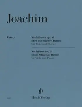  Joseph Joachim - Variationen über ein eigenes Thema op. 10 für Viola und Klavier. | Buch |  Sack Fachmedien