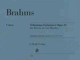  Johannes Brahms - Schumann-Variationen Es-dur op. 23 | Buch |  Sack Fachmedien
