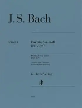 Scheideler |  Johann Sebastian Bach - Partita Nr. 3 a-moll BWV 827 | Buch |  Sack Fachmedien