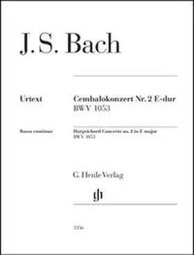  Johann Sebastian Bach - Cembalokonzert Nr. 2 E-dur BWV 1053 | Buch |  Sack Fachmedien