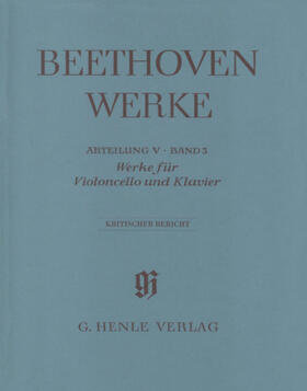  Ludwig van Beethoven - Abt. 5, Bd. 3 | Werke für Violoncello und Klavier | Buch |  Sack Fachmedien