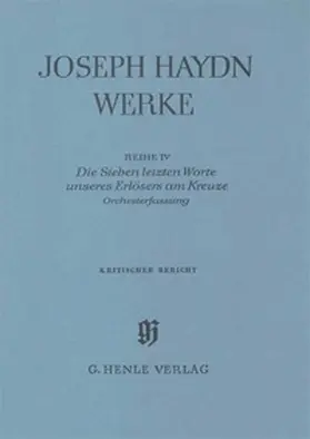  Joseph Haydn - Reihe 4 | Die Sieben letzten Worte unseres Erlösers am Kreuze | Buch |  Sack Fachmedien