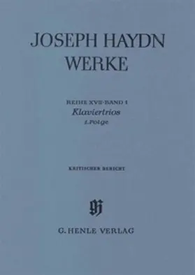  Joseph Haydn - Reihe 17, Bd. 1 | Klaviertrios, 1. Folge | Buch |  Sack Fachmedien
