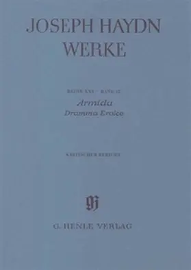  Joseph Haydn - Reihe 25, Bd. 12 | Armida - Dramma Eroico | Buch |  Sack Fachmedien