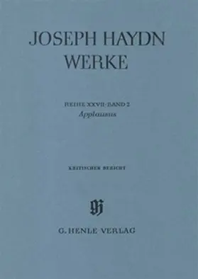  Joseph Haydn - Reihe 27, Bd. 2 | Applausus | Buch |  Sack Fachmedien