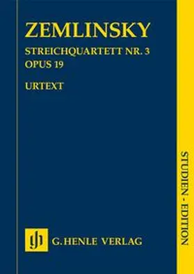  Alexander Zemlinsky - Streichquartett Nr. 3 op. 19 | Buch |  Sack Fachmedien
