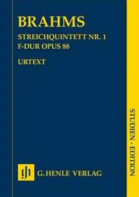  Johannes Brahms - Streichquintett Nr. 1 F-dur op. 88 | Buch |  Sack Fachmedien