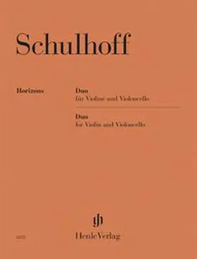  Erwin Schulhoff - Duo für Violine und Violoncello | Buch |  Sack Fachmedien