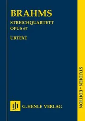  Johannes Brahms - Streichquartett B-dur op. 67 | Buch |  Sack Fachmedien