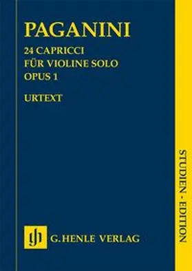  Nicolò Paganini - 24 Capricci op. 1 | Buch |  Sack Fachmedien