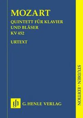  Wolfgang Amadeus Mozart - Quintett Es-dur KV 452 für Klavier und Bläser und Glasharmonika-Quintett KV 617 | Buch |  Sack Fachmedien