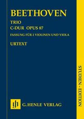 Voss |  Ludwig van Beethoven - Trio C-dur op. 87 | Buch |  Sack Fachmedien
