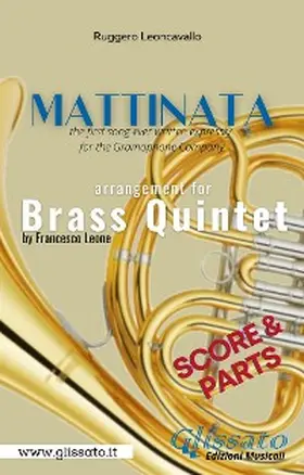 Leone / Leoncavallo |  Mattinata - Brass Quintet (parts & score) | eBook | Sack Fachmedien