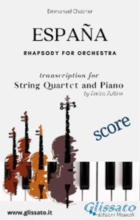 Zullino / Chabrier |  España - String Quartet and Piano (score) | eBook | Sack Fachmedien