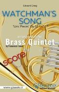 Grieg / Leone |  Watchman's Song - Brass Quintet (score) | eBook | Sack Fachmedien