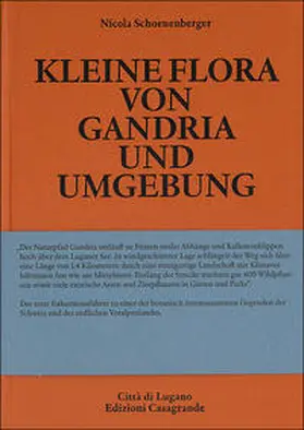Schoenenberger |  Kleine Flora von Grandria und Umbebung | Buch |  Sack Fachmedien