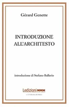Genette |  Introduzione all'architesto | eBook | Sack Fachmedien