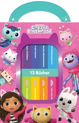  Gabby's Dollhouse - Meine erste Bibliothek - Bücherbox mit 12 Pappbilderbüchern - Gabby's Dollhouse | Buch |  Sack Fachmedien