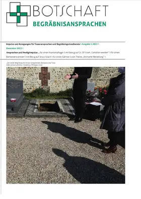  Botschaft Bestattungen | Zeitschrift |  Sack Fachmedien