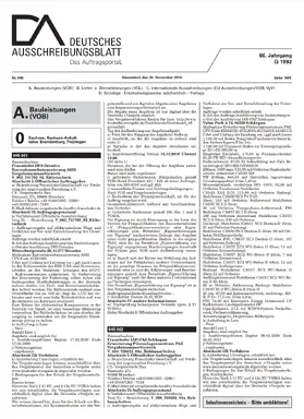  Deutsches Ausschreibungsblatt | Zeitschrift |  Sack Fachmedien