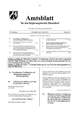 Bezirksregierung Düsseldorf |  Amtsblatt für den Regierungsbezirk Düsseldorf | Zeitschrift |  Sack Fachmedien