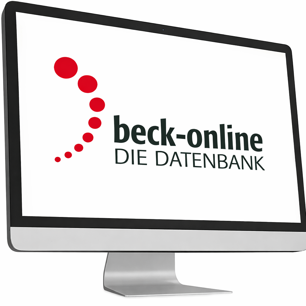 Beck Logo auf einem Monitor