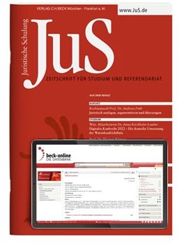 Cover der Zeitschrift: JuS - Juristische Schulung