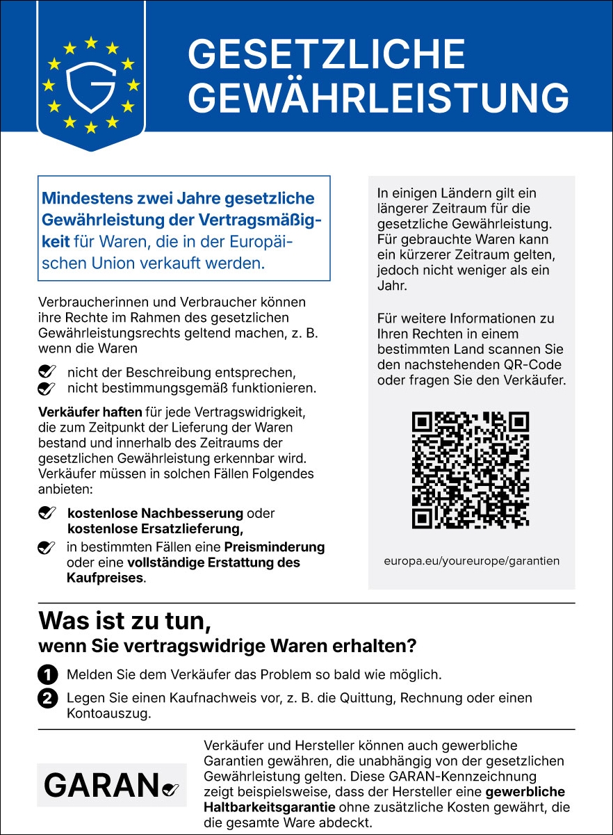 Gewährleistungslabel