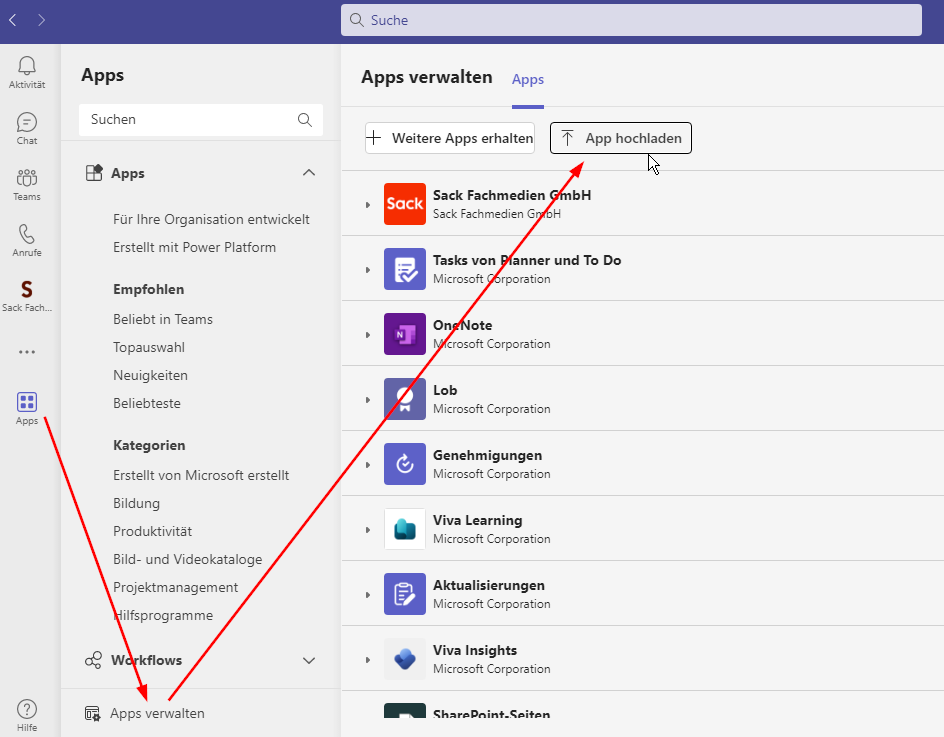 Download und Upload der ZIP-Datei